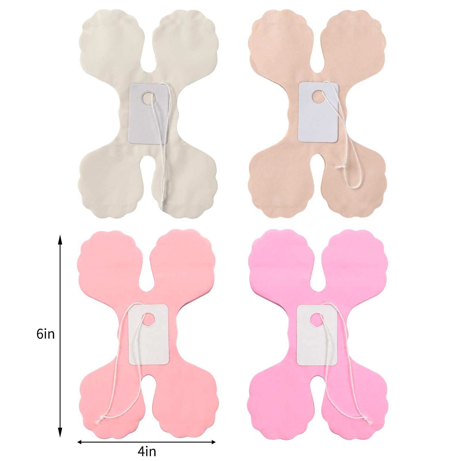 Rose Gold Pink Heart Garland Banner - 4 Pack 52 Feet Party Decorations For Weddings & Showers