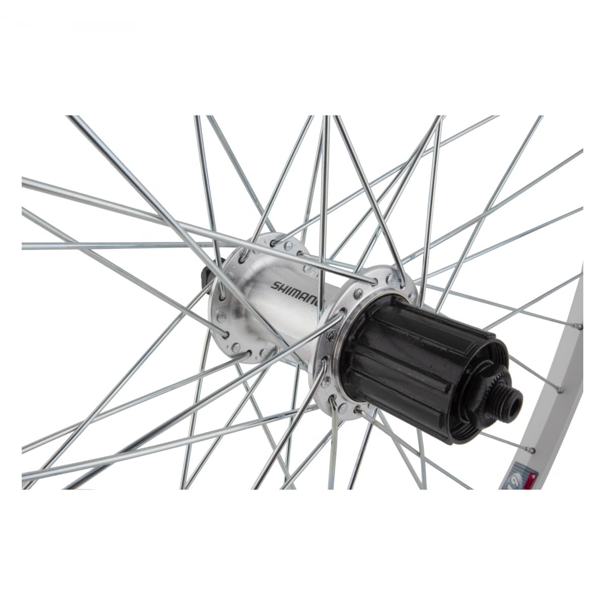 Wheel Master Rear Bicycle Wheel 26 x 1.5 36H, Alloy, Quick Release, Silver, Shimano 8 Speed Hub