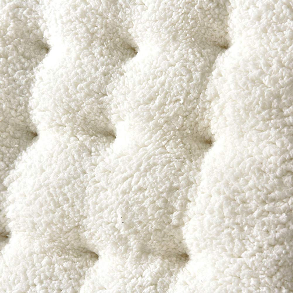 Coussin Mat Coussin Bain de Soleil pour Lounge Fauteuil Chaise Transat de Jardin Fauteuil Relax épais Outdoor Assise ，Blanc,160X50X12cm