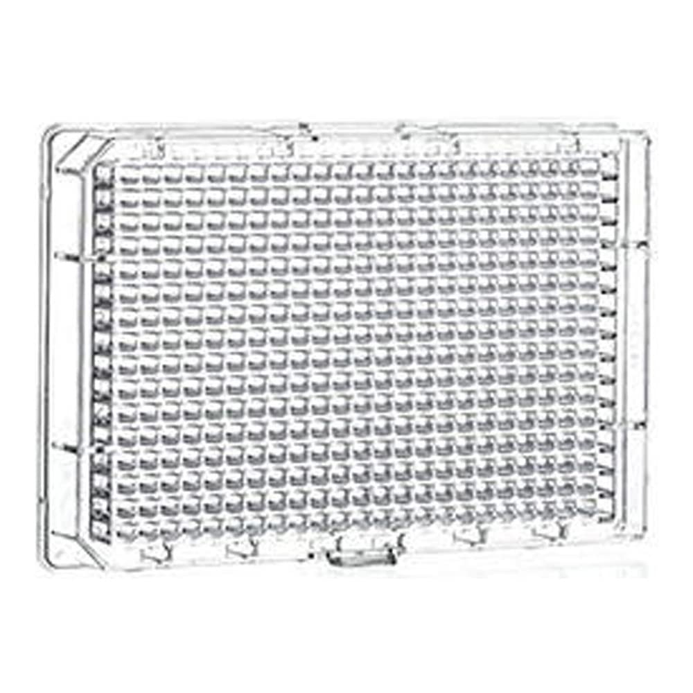 781930 Clear Polystyrene CELLCOAT Poly-L-Lysine Microplate with Lid, Flat Bottom, 384 Well (Pack of 20)
