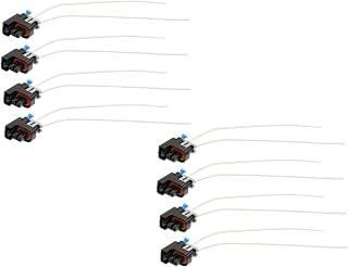 Michigan Motorsports Fuel Injector Connectors Plugs Clips Pigtails Harness Fits Delphi Multec Mini LQ4 LQ9 4.8 5.3 6.0 QTY 8