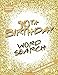 90th Birthday Word Search: Large Print Puzzle Book (Golden Glitter Print)