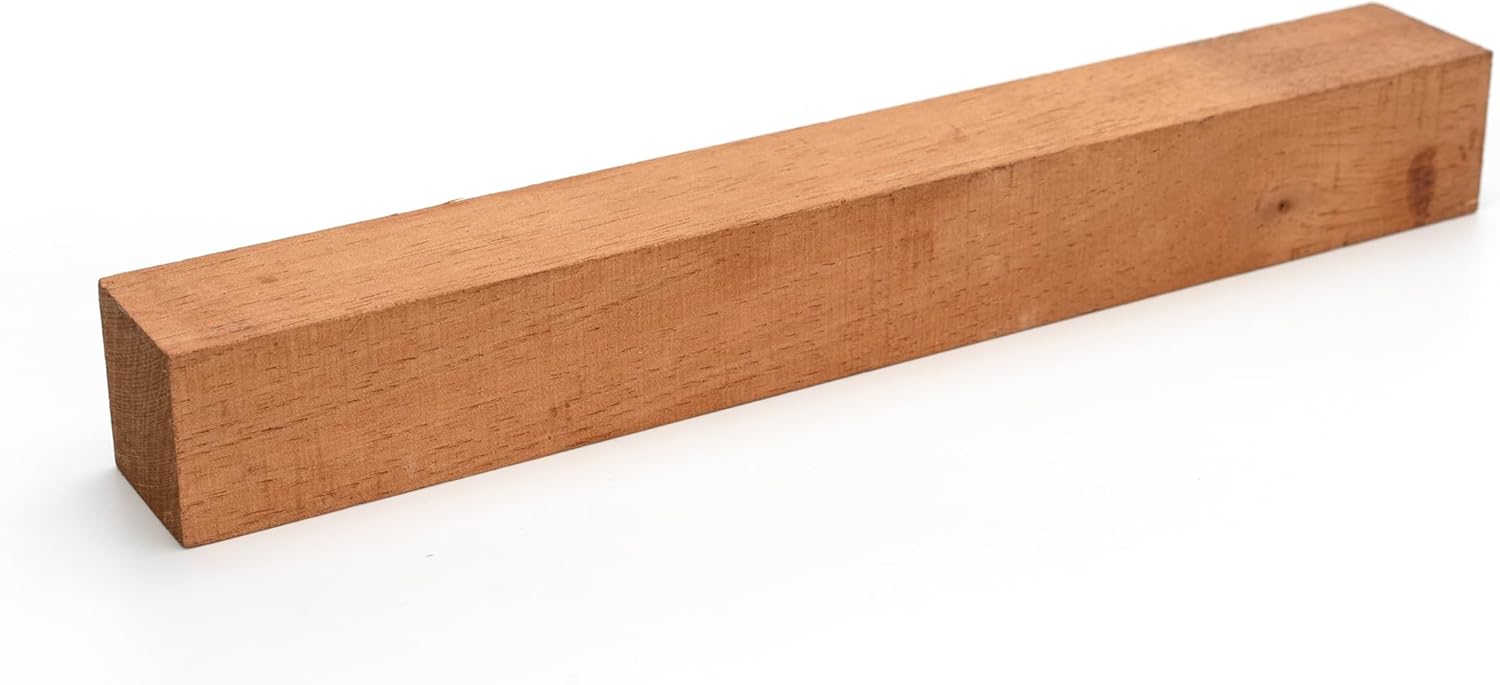 Exotic Wood Zone Spanish Cedar Turning Blank, Kiln Dried Hardwood for Eco-Friendly Woodworking, Woodturning, Lathe Projects, Sustainable Wood for Woodcraft & DIY Projects (1-1/2" x 1-1/2" x 36")