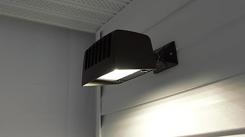 Miniatura 3 de Commercial Electric Luz de inundación LED integrada para exteriores de bronce oscuro arquitectónico de alto rendimiento con 5000 lúmenes y