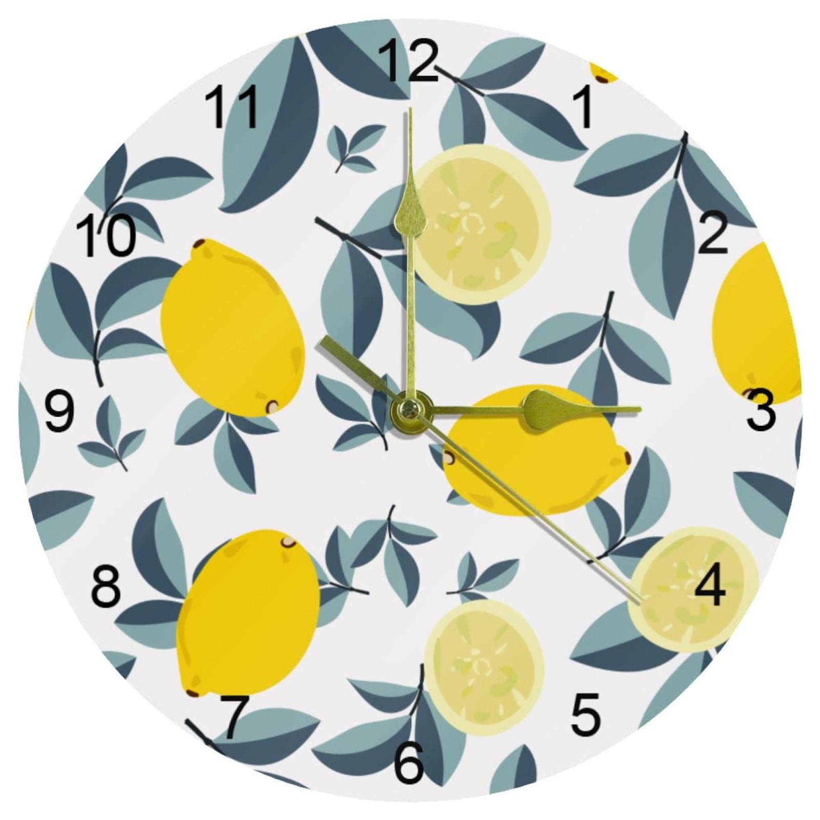Horloge murale silencieuse à quartz contre le tic-tac nocturne