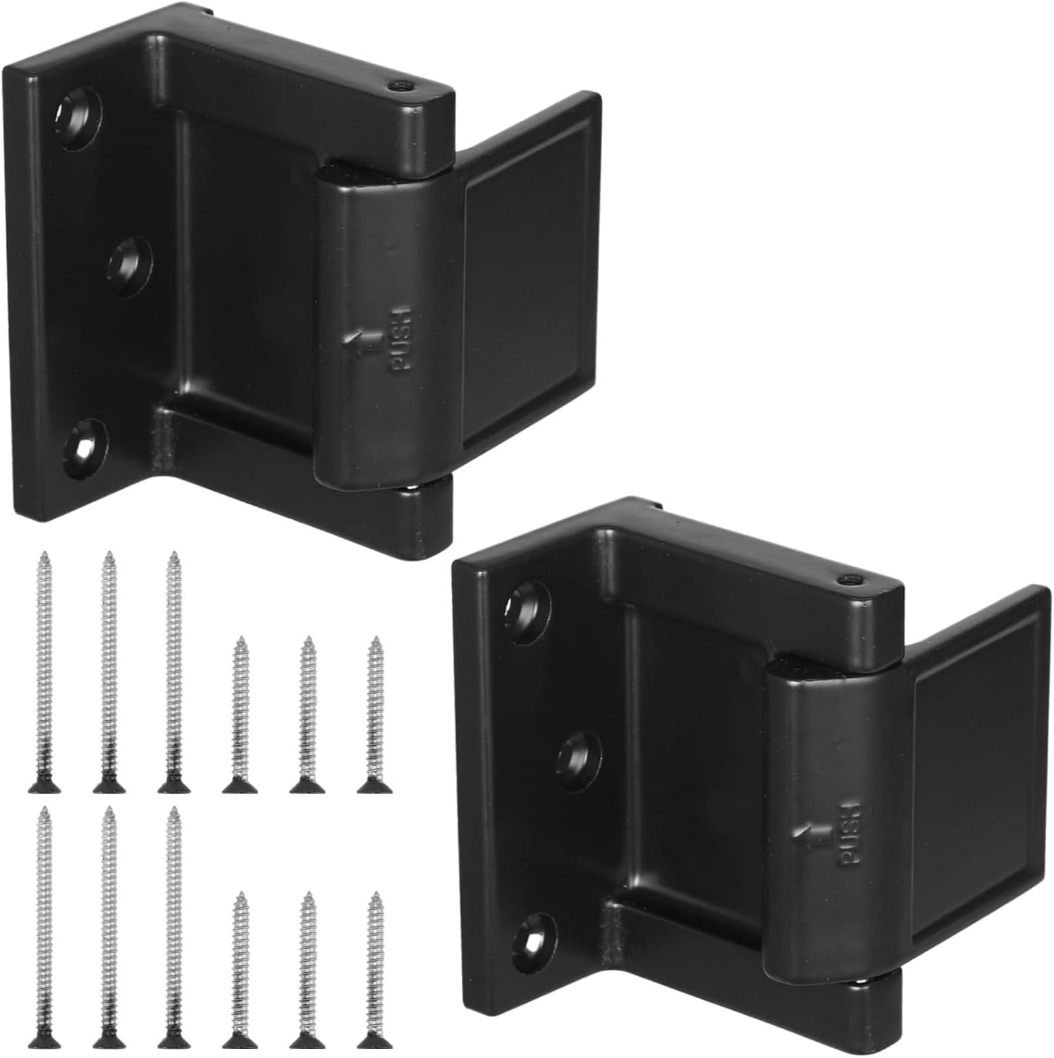 2 Pcs Door Security Locks, Zinc Alloy Door Lock Reinforcer, Heavy Duty Latch for Home Hotel Apartment Dorm