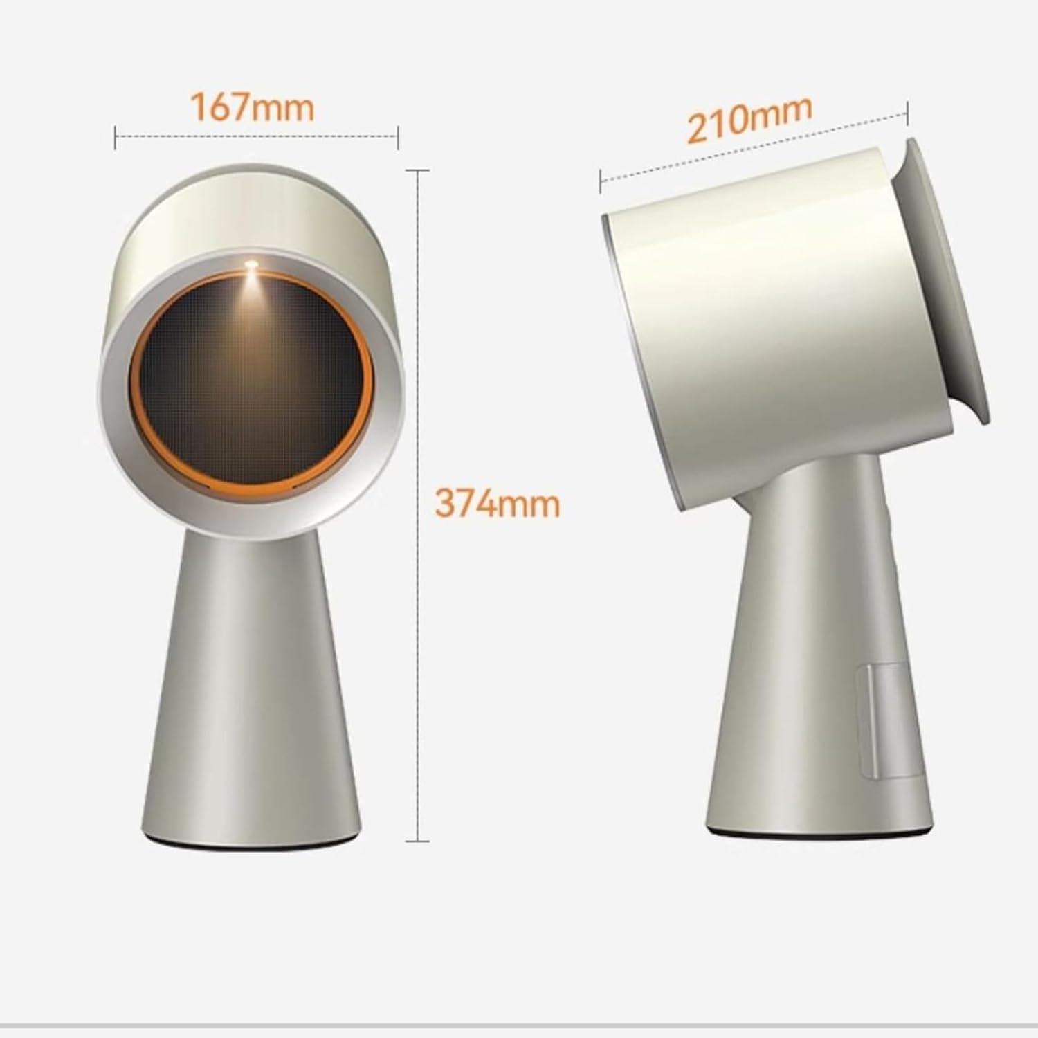 Portable Range Hood for Cooking, Desktop Range Hood with 3 Speed Adjustable & LED Atmosphere Light, Portable Kitchen Exhaust Fan