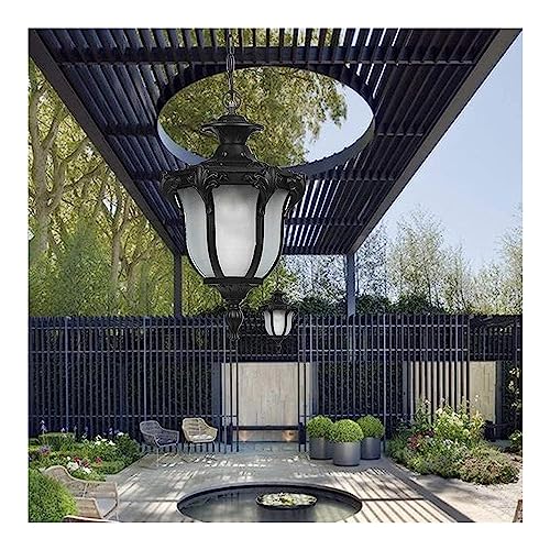 Lustre extérieur rustique E27 plafonnier américain suspendu pour pavillon