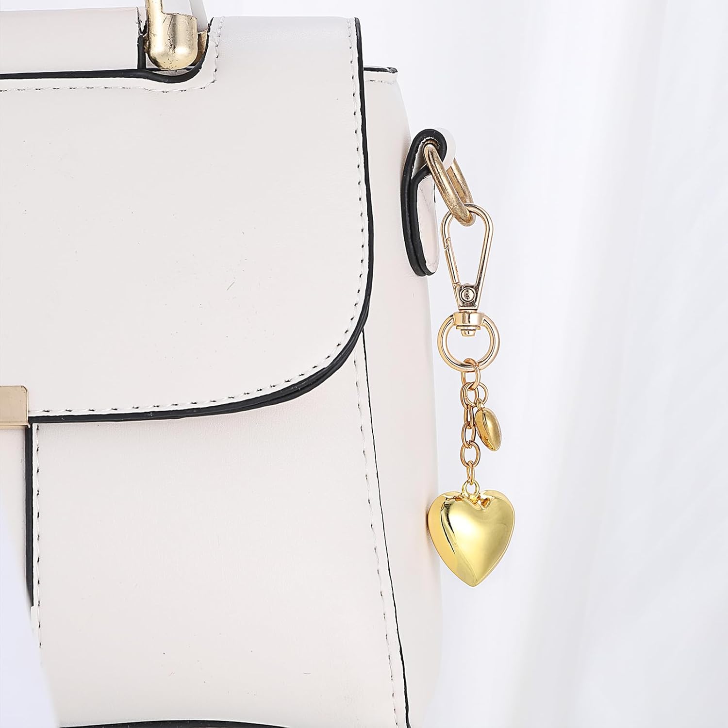 Heart KeyChain for Women Bags, Double-Heart Purse Charms Elegant Gift for Handbags Wallet Cute Pendant Car Key, Valentine's Day Mother's Day Christmas - Image 6