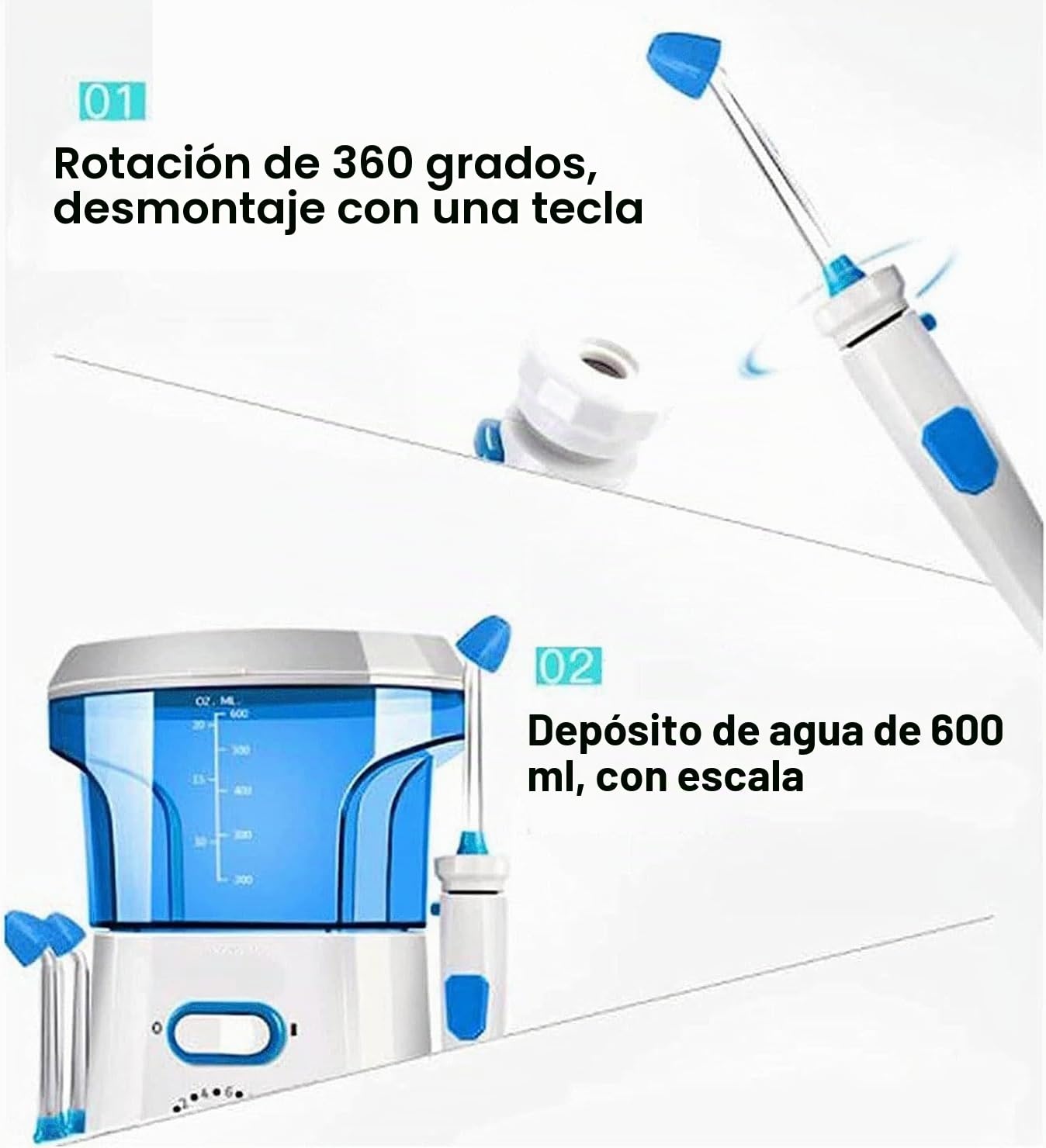 Electric Nasal Cleaner Sinus Cleaner Machine, Pulsating Nasal Irrigation Sinus Rinse System with 10 Pressure Modes Nose Cleaning Machine Electric Neti Pot for Adult & Kids, 360°Rot