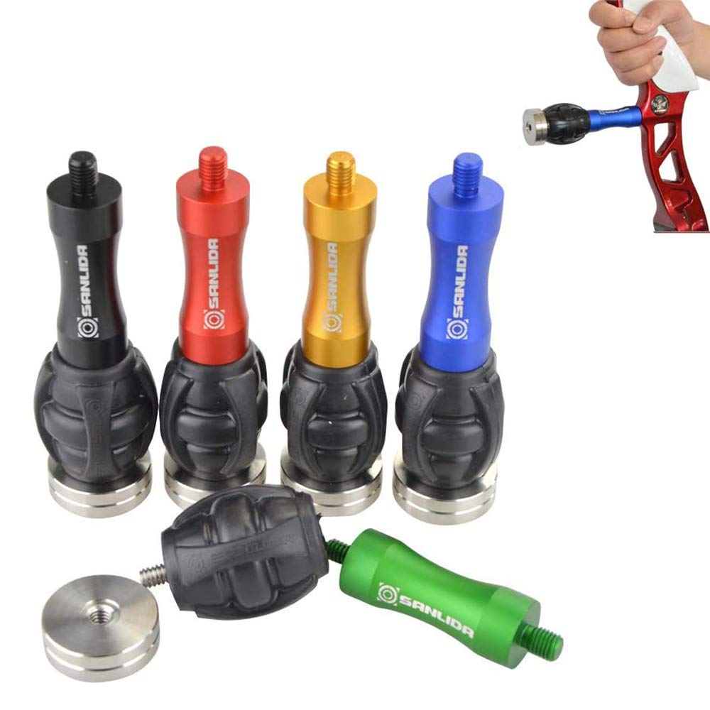 SHARROW Lot De 2 Silencieux Pour Tir à L'arc - Stabilisateur En Fourrure Douce - Absorption Des Chocs - Pour Arc Recourbé - Accessoires De Chasse Traditionnels (vert Foncé