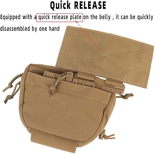 Miniatura 4 de Chaleco táctico Sub Abdominal bolsa volquete gota bolsa caza chaleco riñonera liberación rápida airsoft chaleco expansión equipo