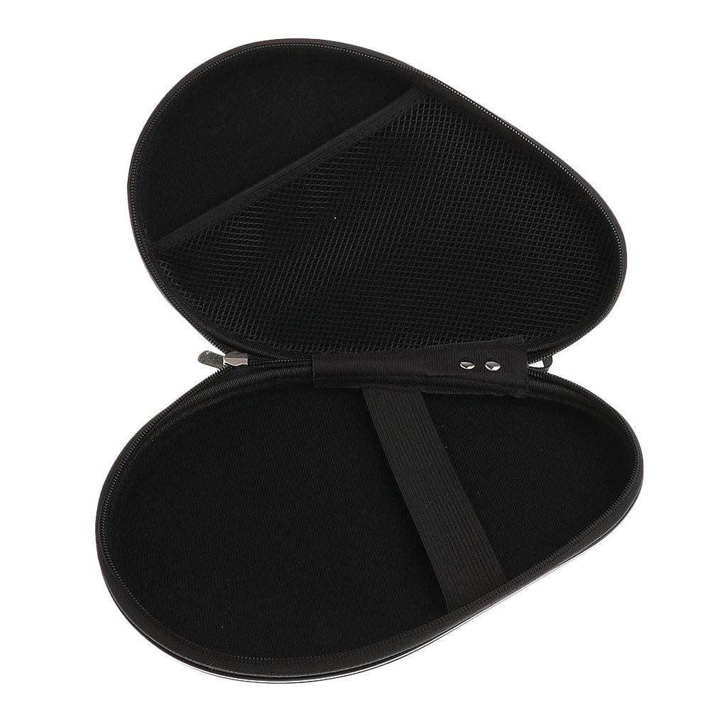 Leeadwaey Custodia rigida impermeabile per racchette da ping pong da ping-pong, copertura per pipistrello, colore: argento