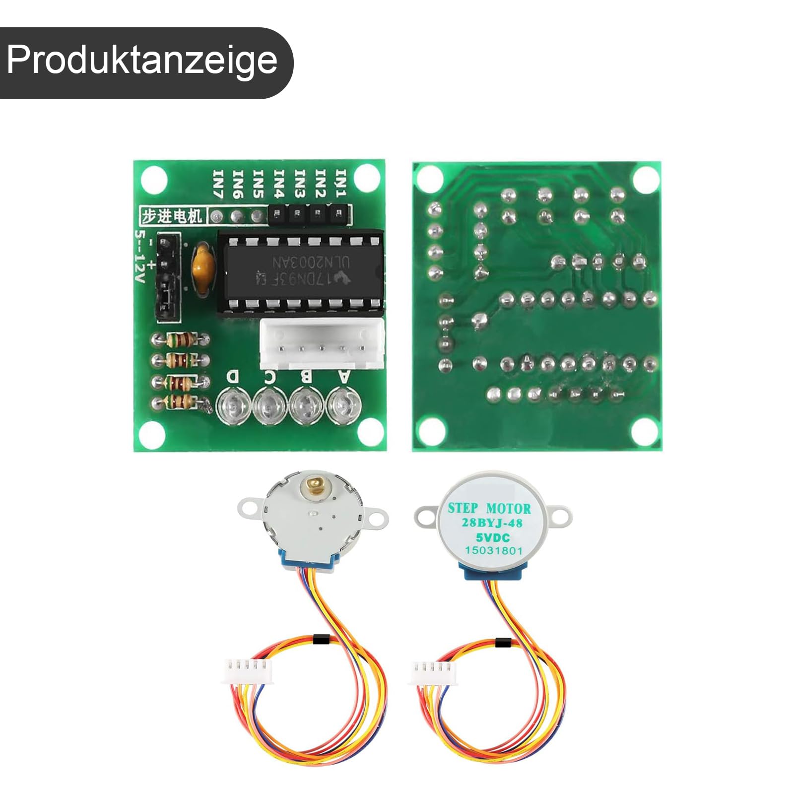 GERUI Silnik krokowy 10 sztuk 5 V 28BYJ-48 ULN2003 i 10 sztuk płyty sterownika ULN2003 do Arduino