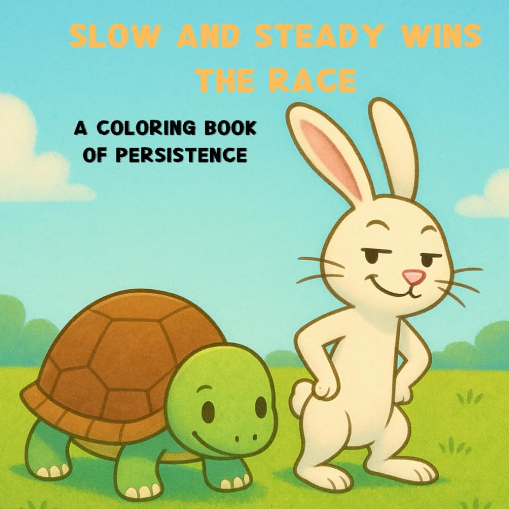 Slow and Steady Wins the Race: A Coloring Book of Persistence