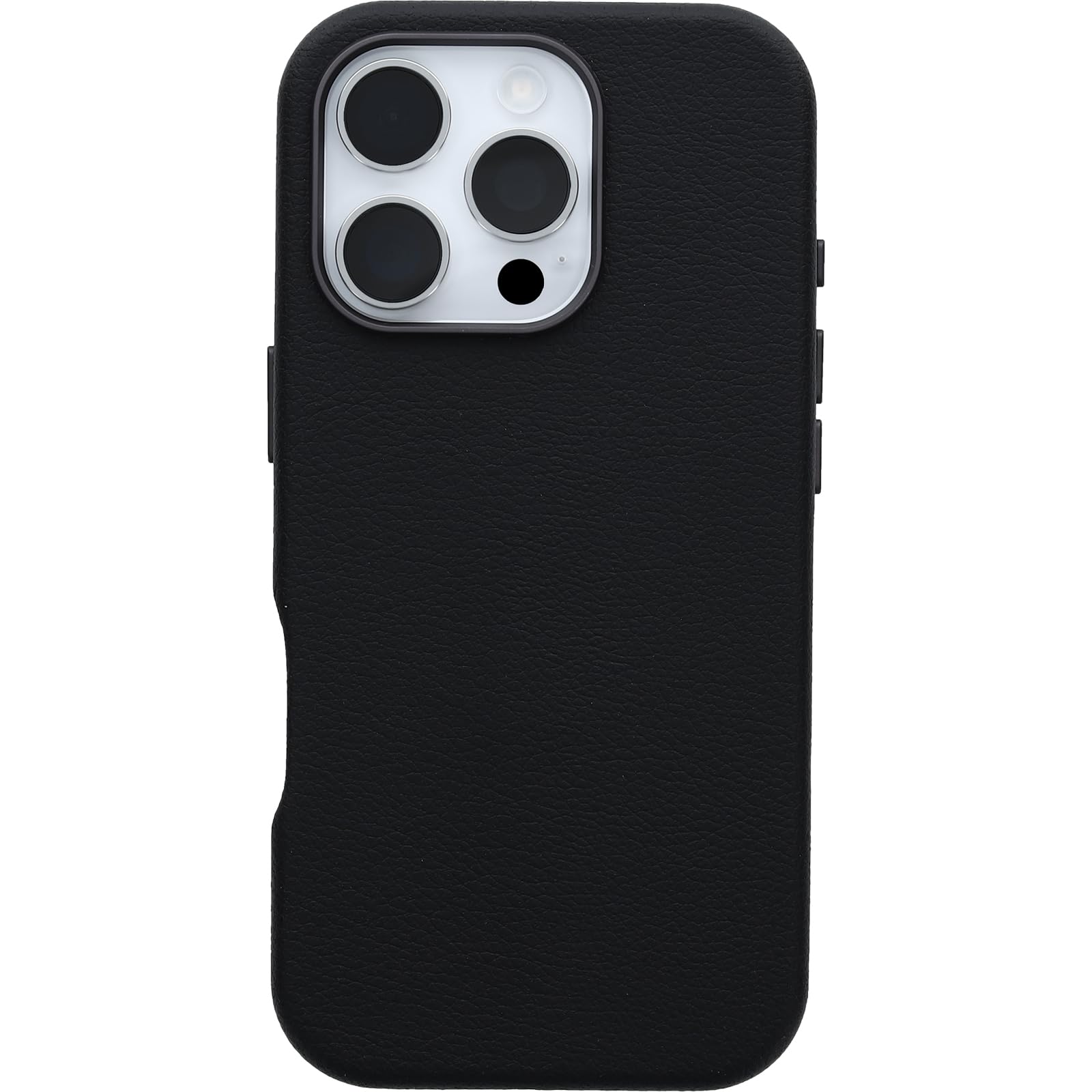 OtterBox Symmetry Series Cactus Leather MagSafe Custodia per iPhone 16 Pro, custodia protettiva sottile antiurto, a prova di caduta, testata 3x vs norme MIL-STD 810G, Nero