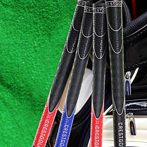 Crestgolf Golf Grips Set of 13, Golf Club Grips Standard Size, Anti-Slip, Super Light Absorption, Polyurethane Ultra-Light Material, Exquisite and Matte Visual Design, 3 Colors Optional(Black) - Thumbnail 7