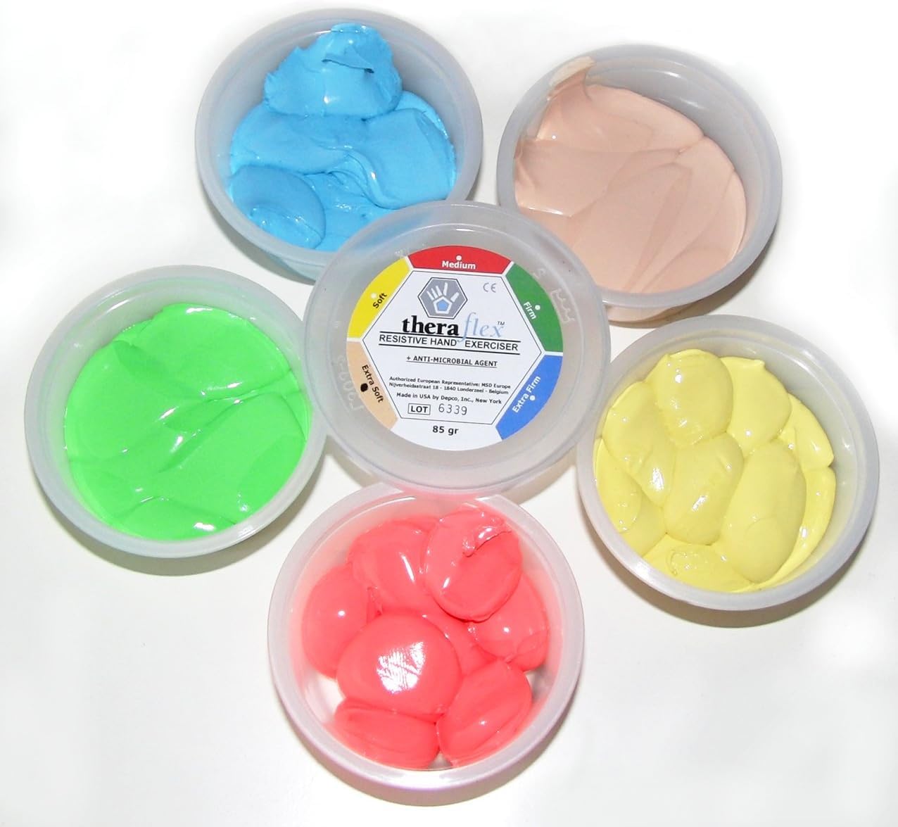 PASTA MODELLABILE PER LA RIEDUCAZIONE DELLA MANO THERAFLEX PUTTY - Confezione gr. 454 (Beige - Extra Leggero)