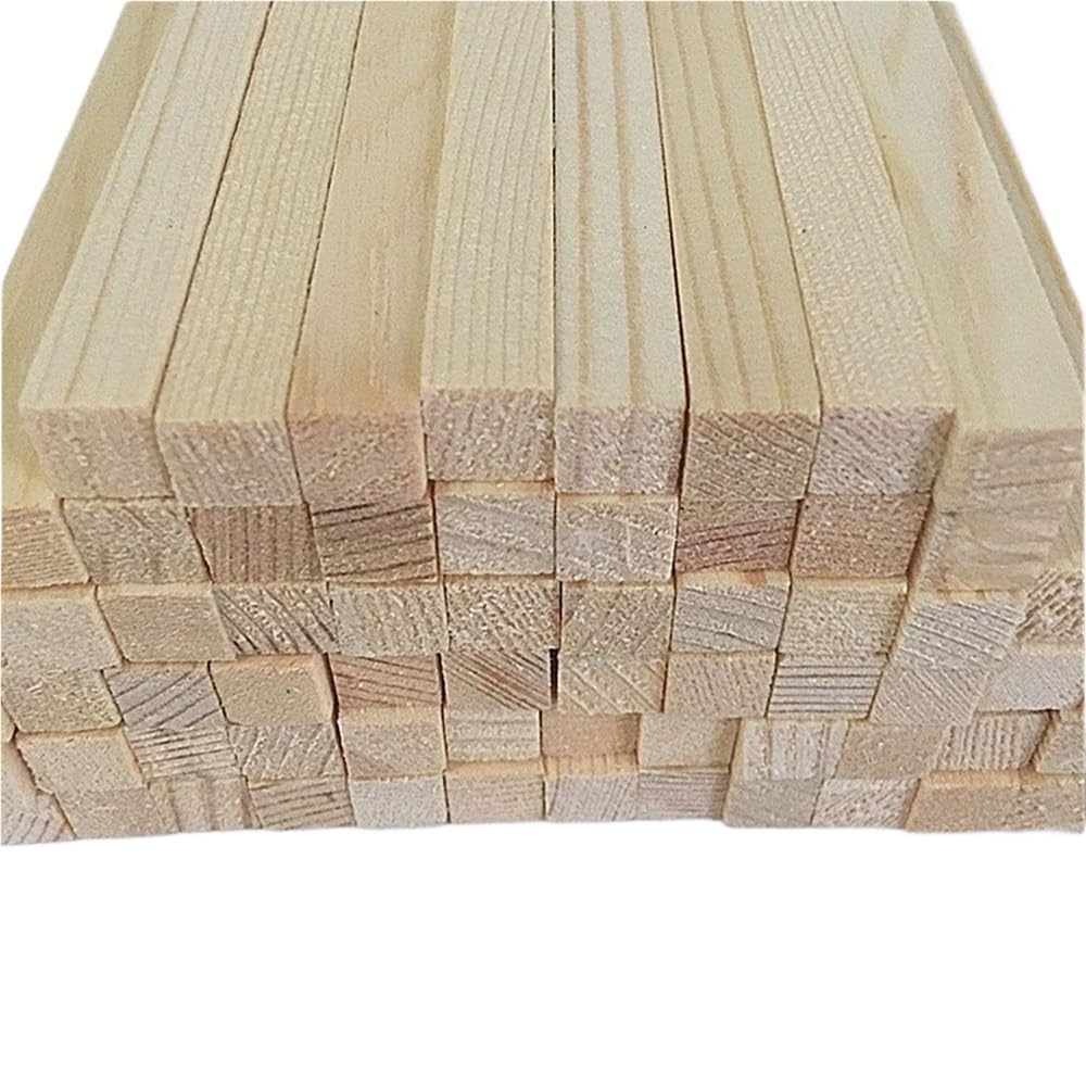 Tasselli quadrati in legno, 25 pezzi di strisce di legno di balsa, barre di legno grezzo 200x(1,5-7) mm for modelli di aeroplani e barche fai da te(200x7x7mm)
