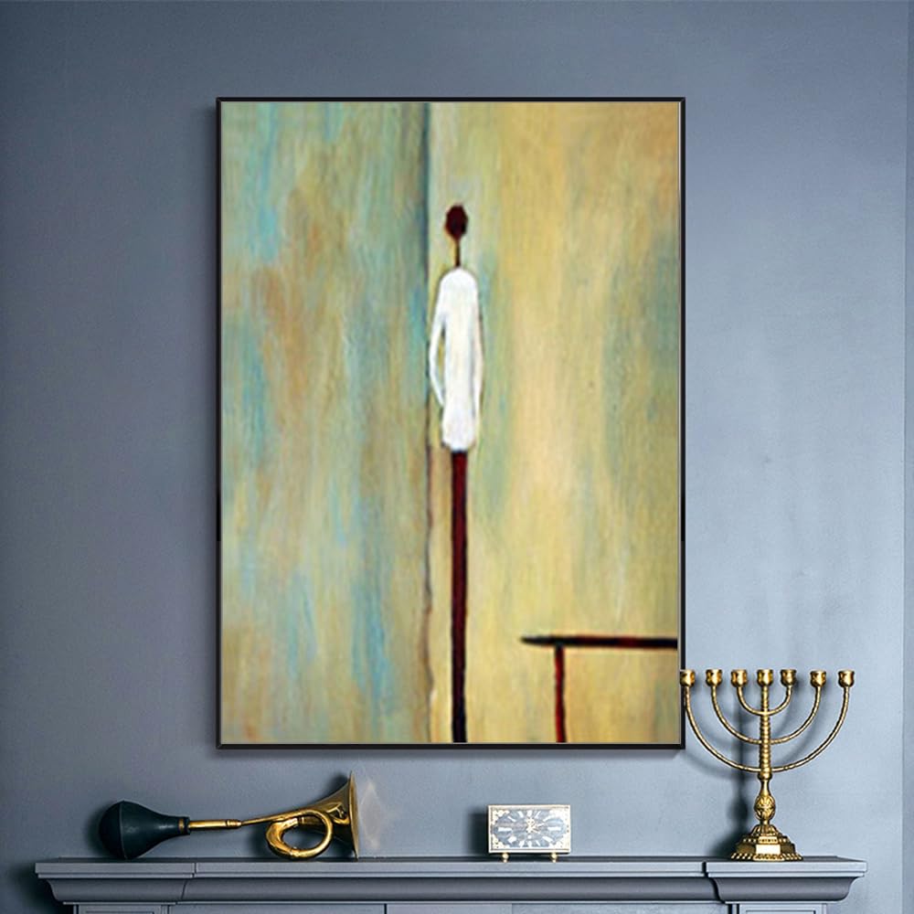 Mintura Ölgemälde auf Leinwand handgemalt 60x90 cm mit Rahmen moderne Wandkunst