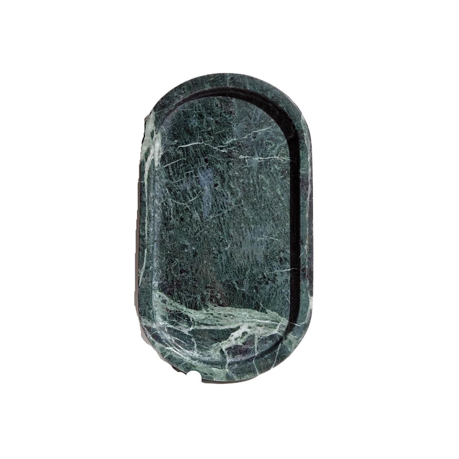 Marble Oval Tray For Perfume Candles Jewelry Cosmetic Storage Plate(Style 02)