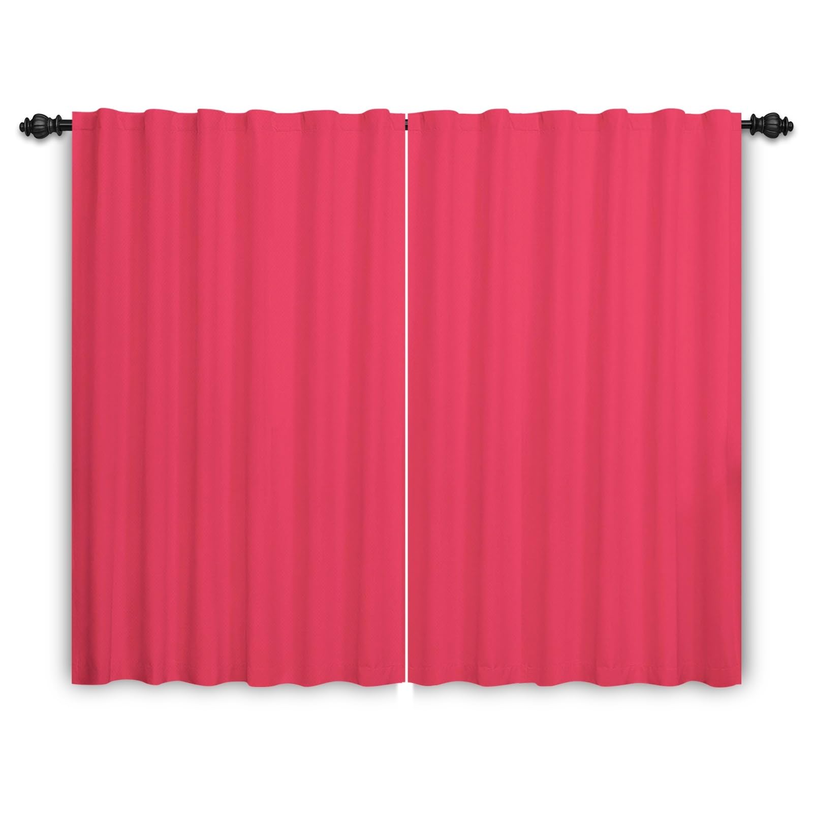 Rideaux de séparation de pièce à pattes, 2 panneaux thermiques 107x160cm beige pour le salon