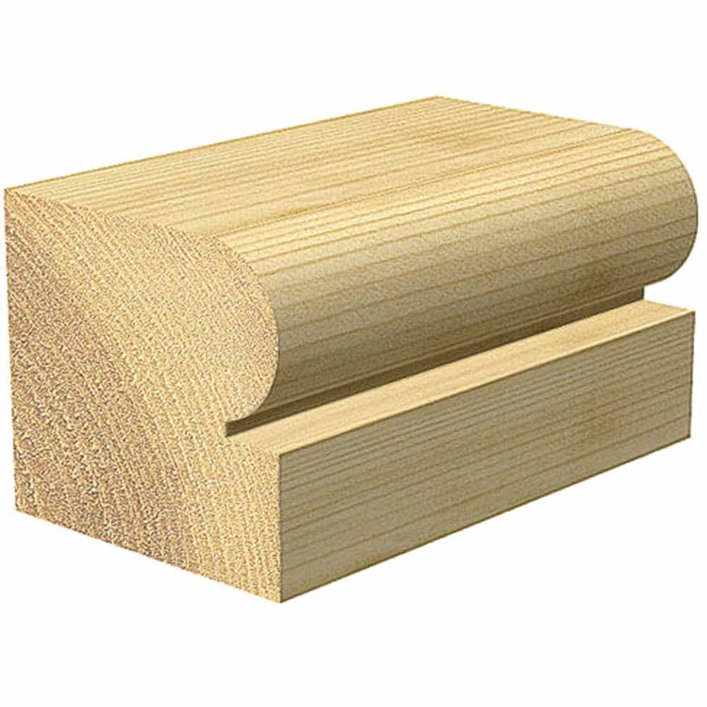 Trend Fresa para ingletes de esquina con rodamiento 28 mm, vástago 1/4 | Ideal para molduras de esquina: Ø28 mm, rodamiento Ø16 mm y radio 4,8 mm; vástago 1/4, 9/72X1/4TC