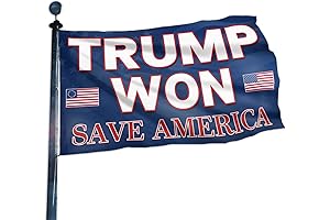 Trump 2024 Flag - Trump Won: Save America Banner for Trump Supporters