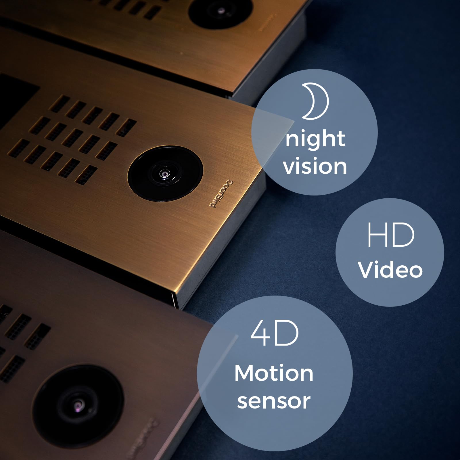 Doorbird - D2101V Bronze - Portier vidéo IP 1 Sonnette avec Lecteur de Badge RFID