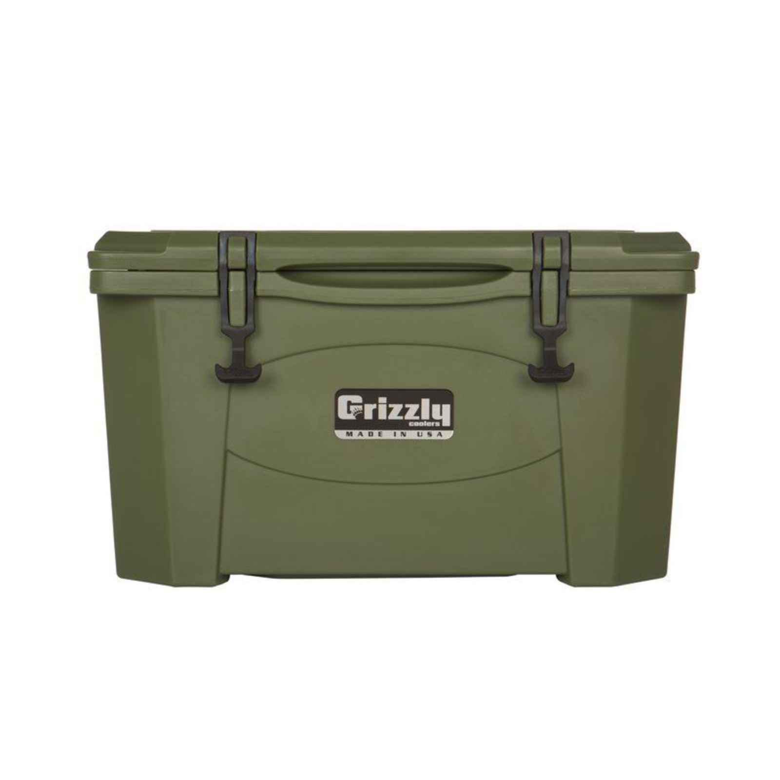 Grizzly 40 Cooler | 40 qt Ice Chest Durable Rotomolded Insulated | Made in USA | Warranty for Life | for Beach Boat Camping Fishing Hunting | G40
