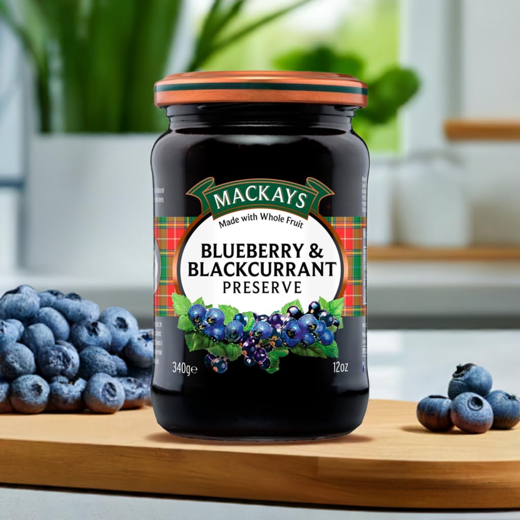 Amazon.com: MACKAYS Blueberry & Black Currant Preserve, 12 Ounce