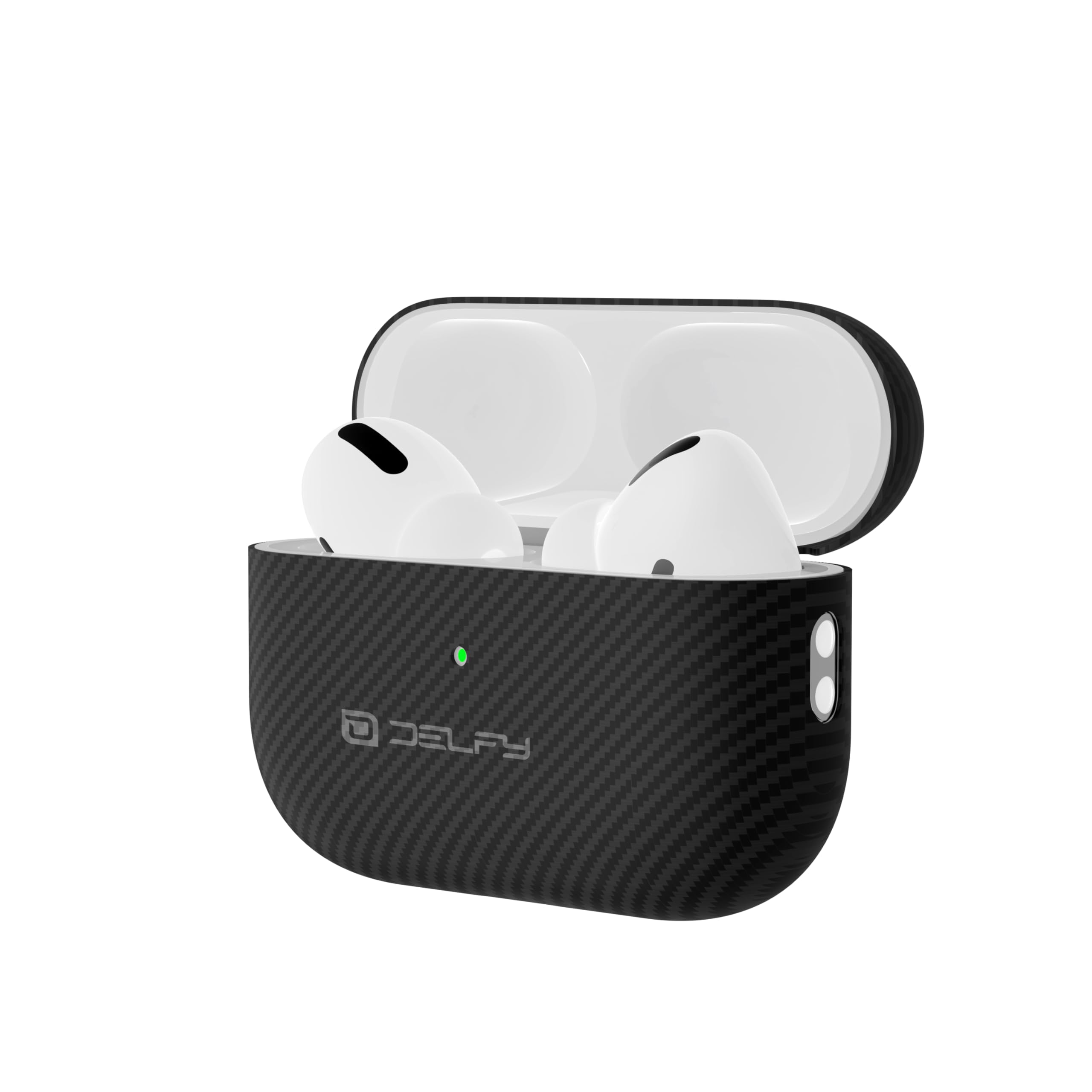 Delfy AirPods Pro (2nd Gen), 100% Real Aramid Fiber, Lightweight Case | Classic Edition | Ultra-Thin & Durable 0.6 mm Aramid Fiber | Precision