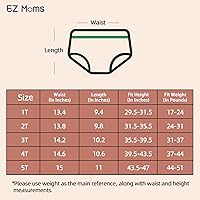 Vista 5 de EZ Moms Paquete de 4 fundas de pañales suaves para niñas pequeñas, pantalones de goma portátiles reutilizables para niños pequeños, fundas de ropa