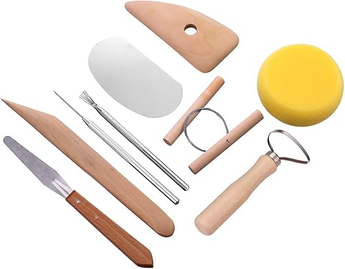 Miniatura 4 de Meuxan Juego de herramientas de cerámica de 40 piezas, herramientas de modelado de escultura de arcilla