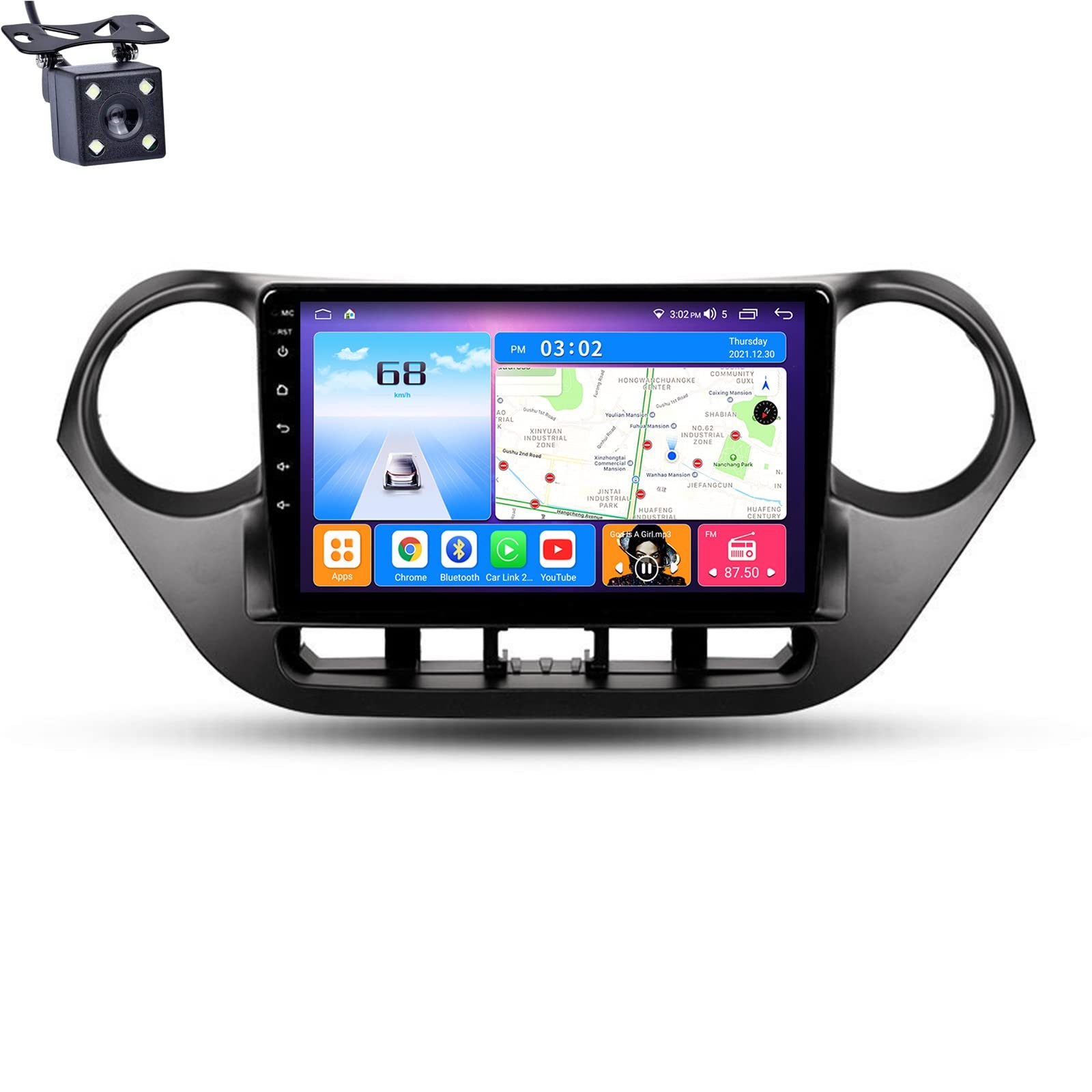 Autoradio CarPlay et Android Auto pour Hyundai i10 avec son Dolby DTS haute fidélité
