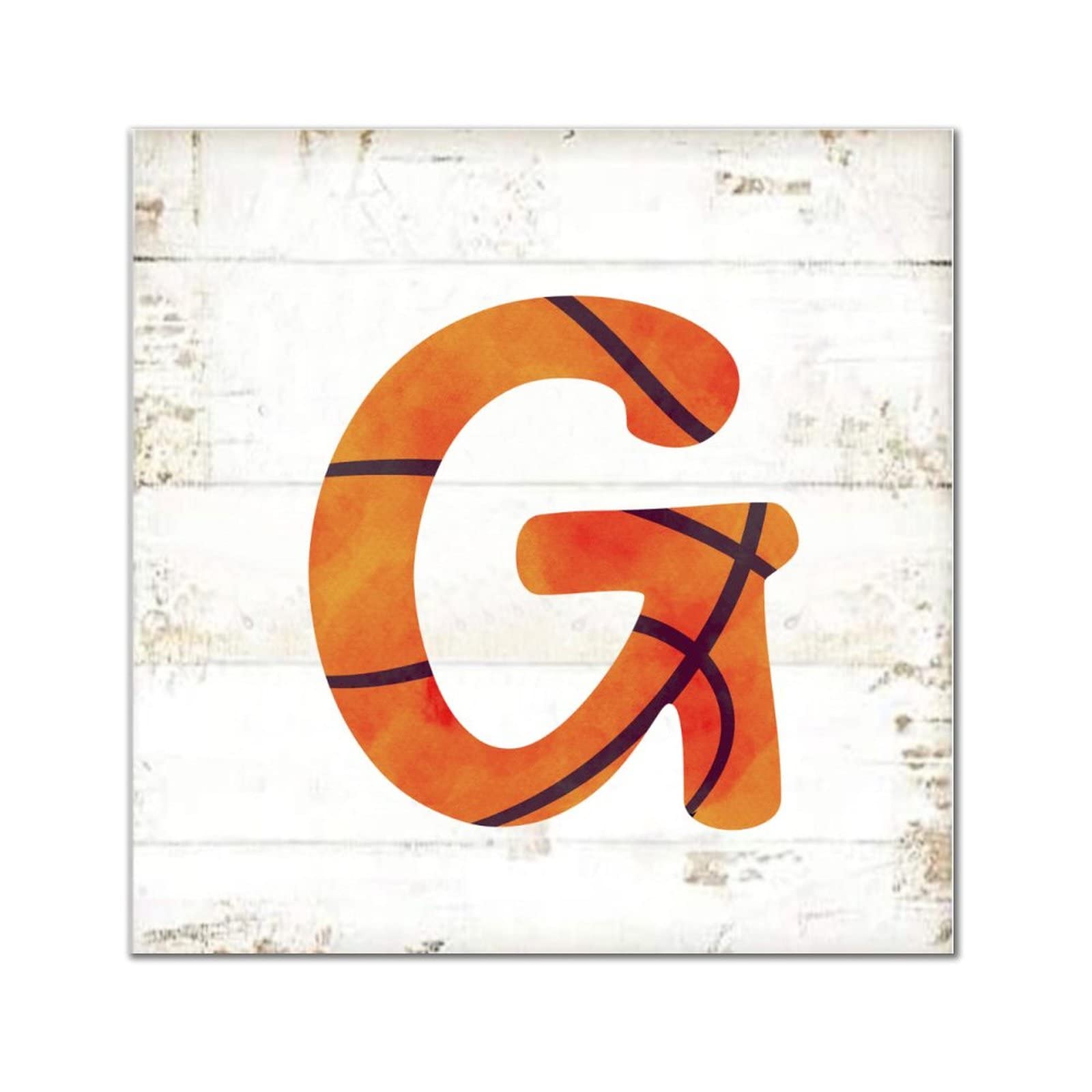 Lettre G en bois de 30 cm pour décoration murale de cuisine ou chambre