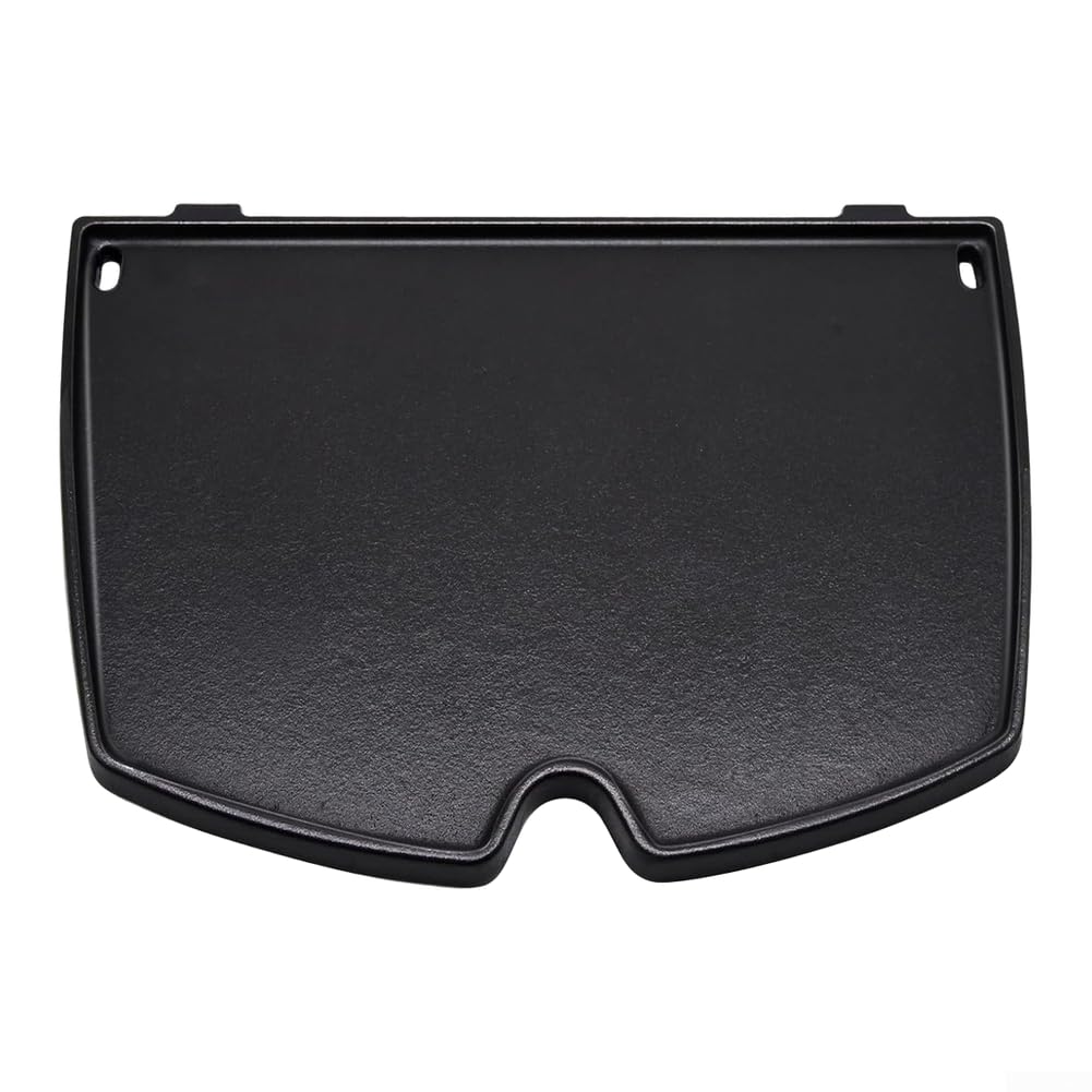 Piastra di cottura in ghisa, per griglie Weber Q100 Q1000 Q1200 Q1400, piastra antiaderente smaltata, con bordi rialzati, ricambio per barbecue, parte 6558, 32,5 x 24 x 3,5 cm