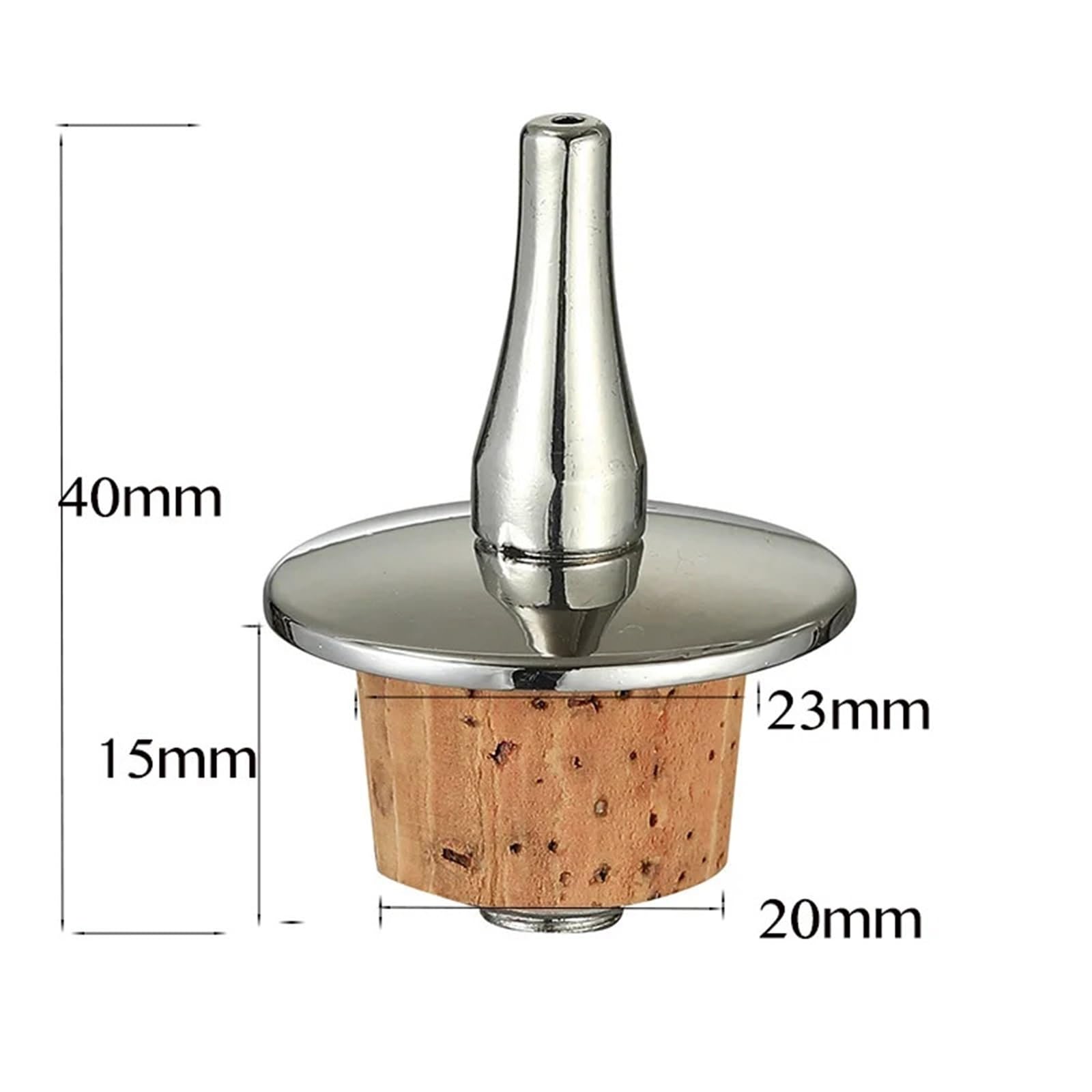 Bouchons à vin 6 pièces goutteur liqueur Dasher hauts outil de barre for garder le Champagne frais(Mixed)