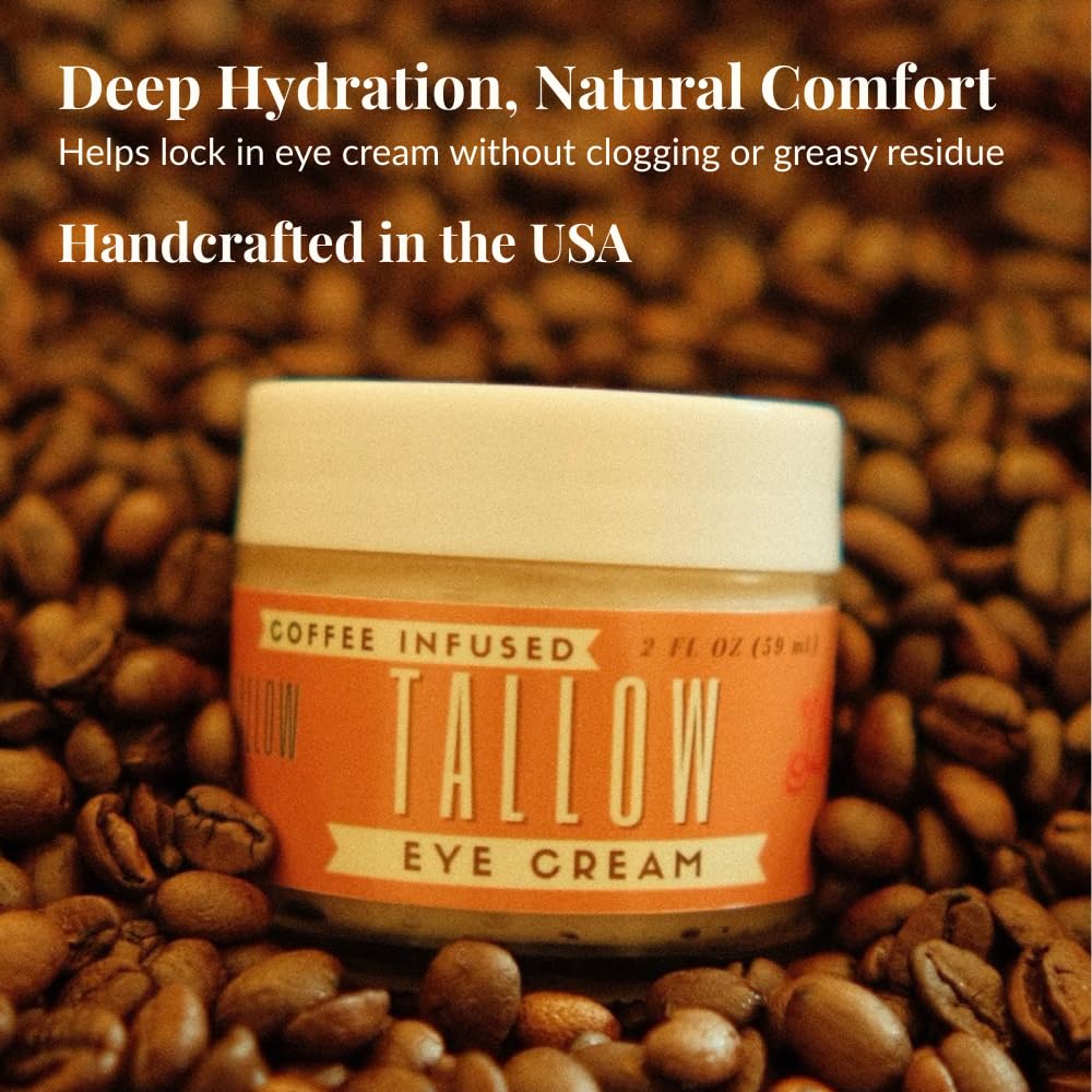 Lady May Coffee-Infused Tallow Eye Cream – Brighten, Firm & Revitalize Naturally