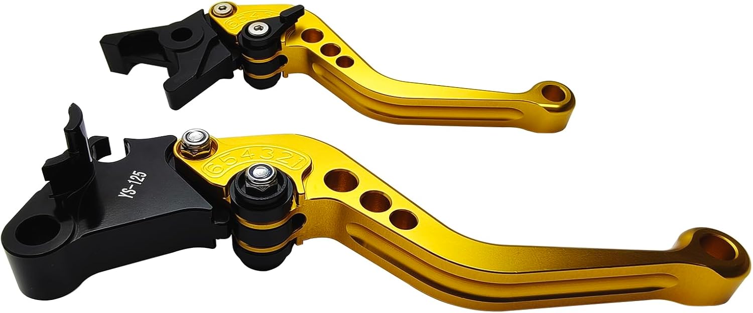 Short Brake Clutch Handle Lever Replacement for BMW F750GS F850GS 2018-2024 F900R F900XR 2020-2025, CNC Aluminum Motorcycle Accessories Shorty Levers(Gold)