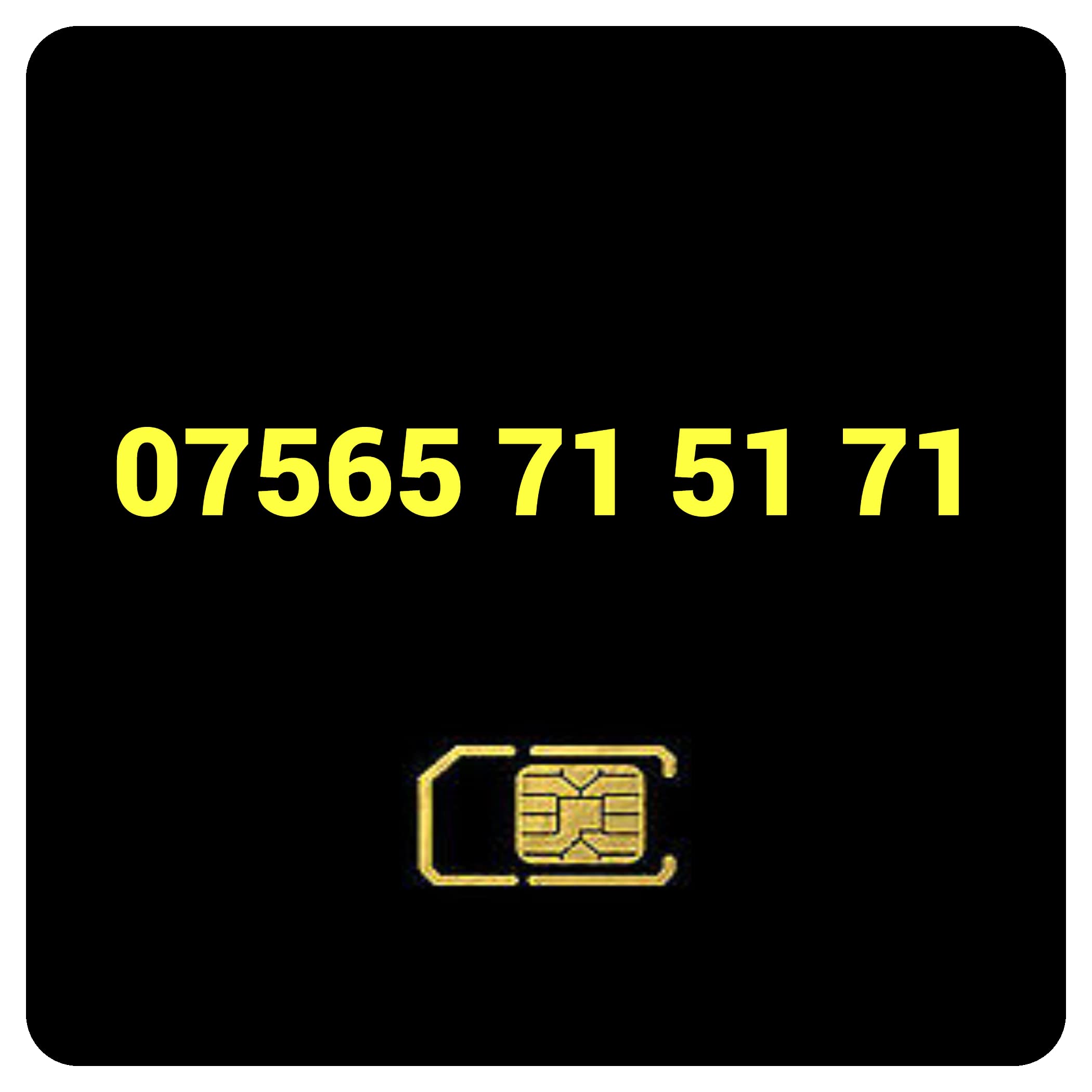 EASY MOBILE NUMBER UK PAY AS YOU GO SIM CARD GOLD PLATINUM VIP : 07565 71 51 71