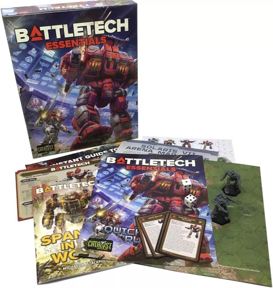 Catalyst Game Labs | BattleTech | Essentials | Miniature Game | Strategic Wargame for 1-2 Players | Sci-Fi Mech Wargame Starter Set