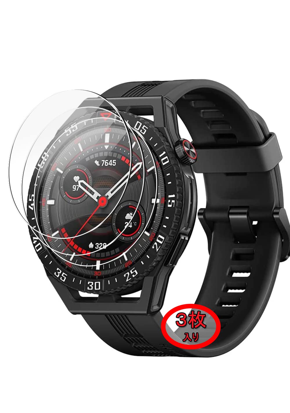 Amazon | [3枚入り]HUAWEI WATCH GT 3 SE 対応ガラスフィルム HUAWEI 