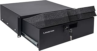 Sound Town 19-inch 3U Locking Rack Drawer, with Protection Foam (STRD-3D)