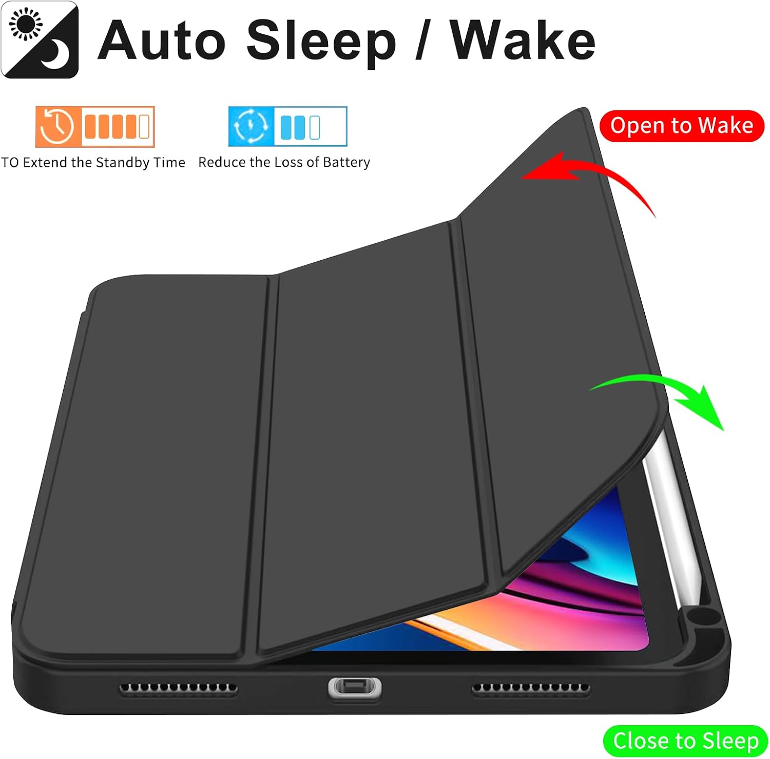 Smart Folio Case with Pencil Holder for 11-inch iPad Air (M4 2026