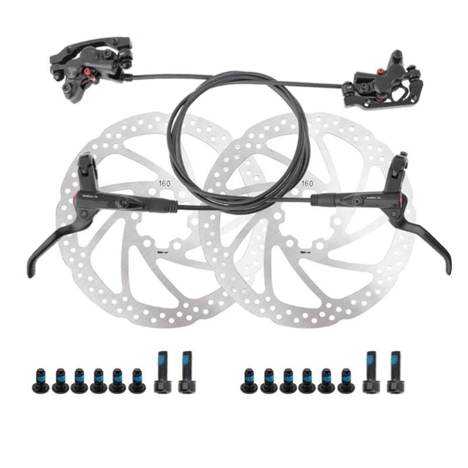 Apto para Bicicleta Am Apto para Enduro E4 Apto para ZEE Bike Hidráulico 4 pistones Freno de Disco Abrazadera Pastillas de Freno 800 1400