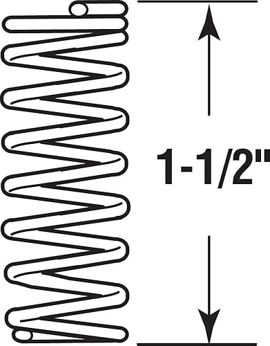 Miniatura 43 de Prime-Line SP 9700 Muelle de compresión, construcción de acero para resortes, acabado niquelado, 0.035 GA x 1/4 pulgadas x 1/2 pulgadas