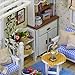 Flever Dollhouse Miniature DIY House Kit Creative Room with Furniture for Romantic Artwork Gift(Kitten Diary)