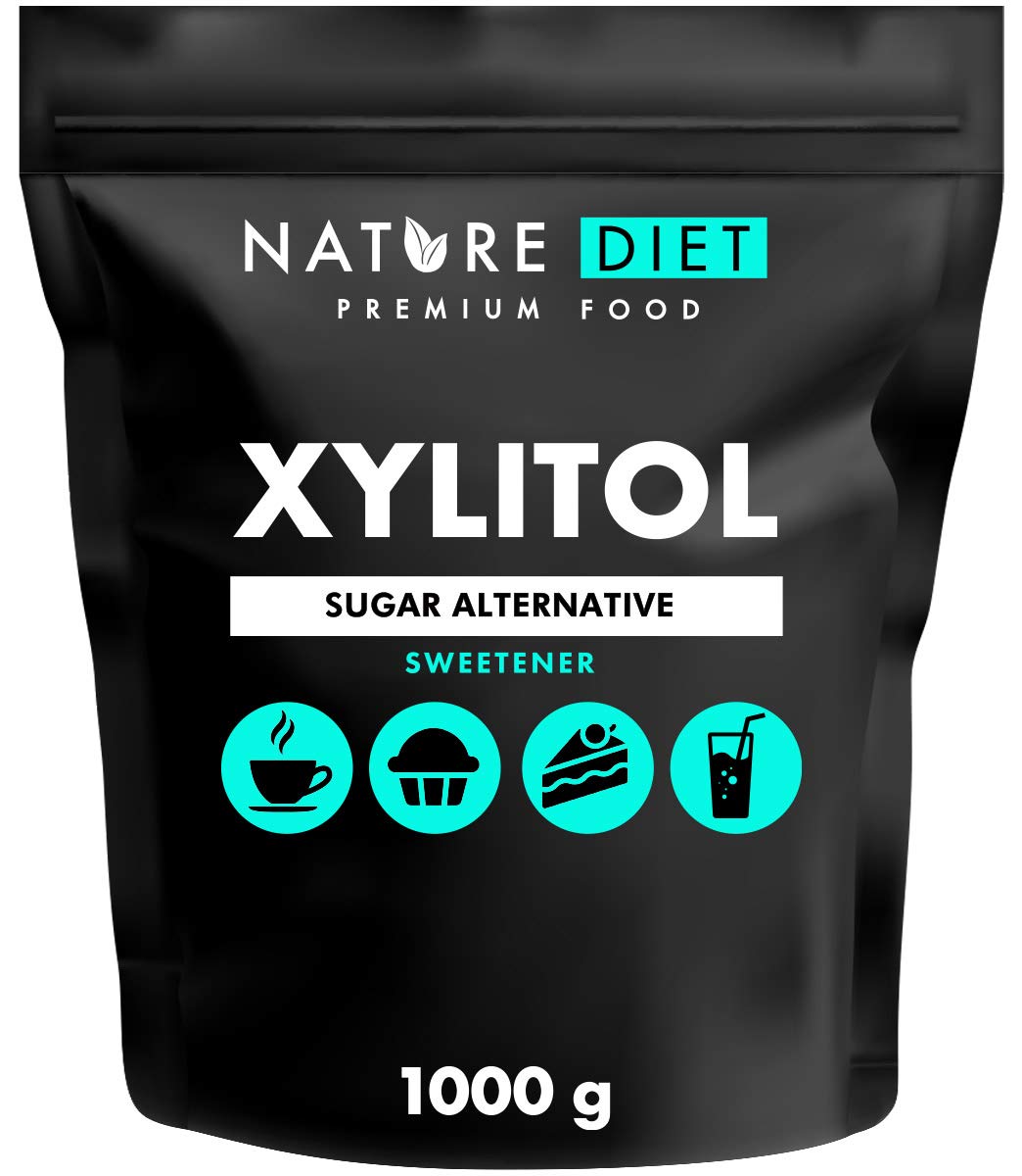Nature Diet Ksylitol Naturalny Cukier | 1000 g | Zdrowa Alternatywa dla Cukru, Niski Indeks Glikemiczny | Do Wypieków, Deserów i Napojów