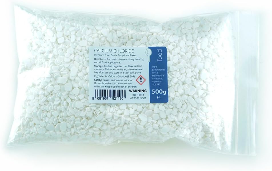 Calcium Chloride – 500g (Dihydrate Flakes)